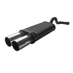Marmitta sportiva posteriore per Vokswagen New beetle 2x76mm