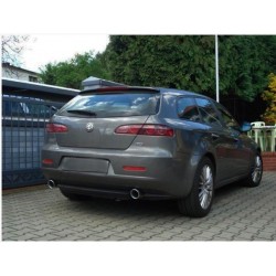 marmitta sportiva doppio scarico destra + sinistra alfa 159 uscita bordo grosso
