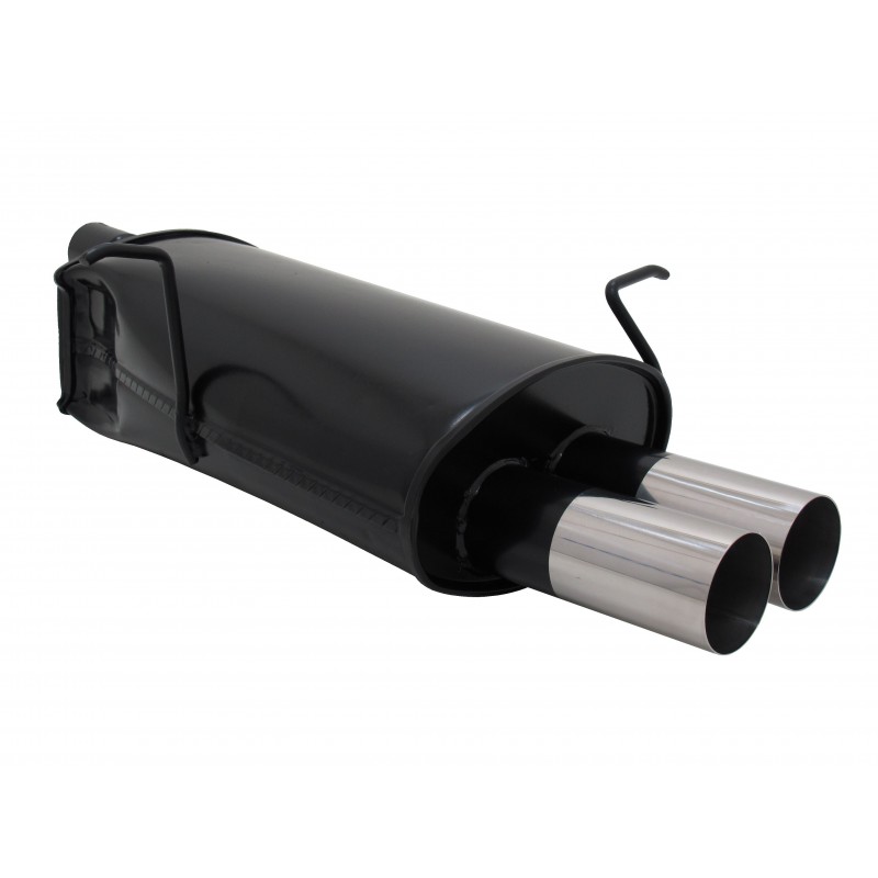 Scarico sportivo posteriore per BMW E46 2x76mm RL-Design