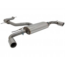 Scarico sportivo completo per Golf 6 tubi da 70mm codini 90mm