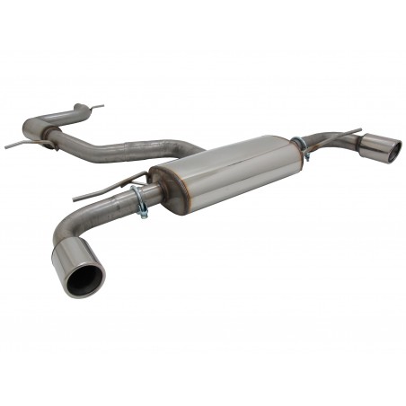 Scarico sportivo completo per Golf 6 tubi da 70mm codini 90mm