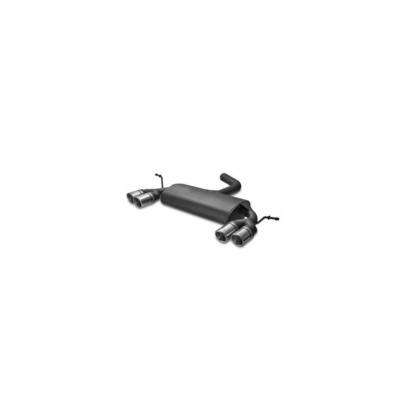 scarico sportivo 4 uscite per golf VI 4x70mm acciaio
