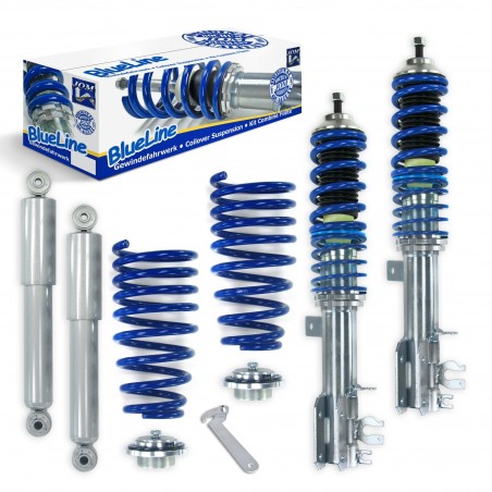 kit completo assetto completo a ghiera molle e ammortizzatori fiat 500