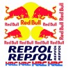 adesivi stickers red bull repsol hrc moto e auto