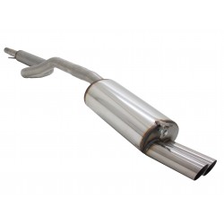 Scarico sportivo golf 4 gruppo N completa acciaio 2x76mm