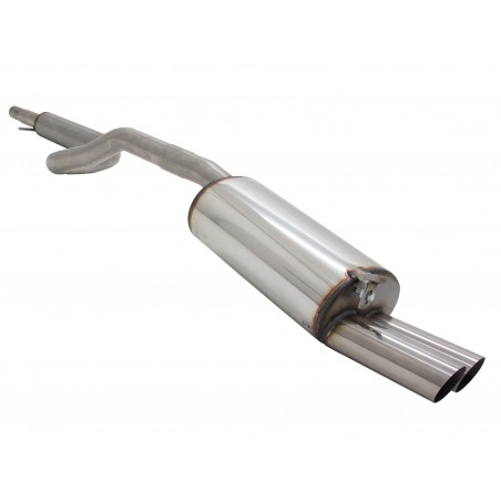 Scarico sportivo golf 4 gruppo N completa acciaio 2x76mm