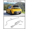 Scarico posteriore sportivo peugeot 208 inoxcar PE208.07.XR90