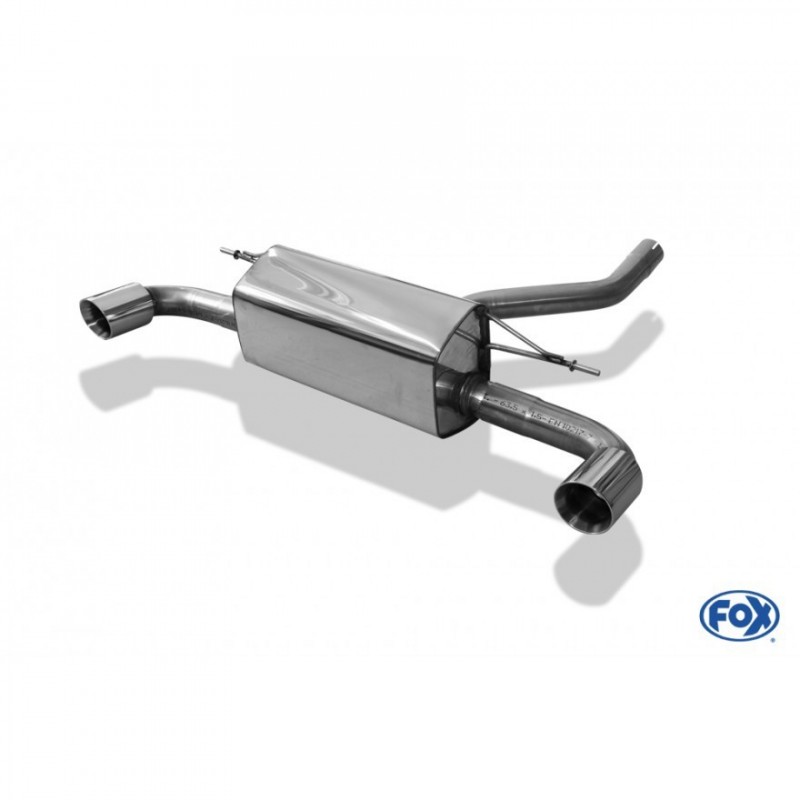 Doppio scarico acciaio bmw serie 1 f20 f21 90mm
