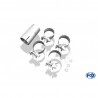 Doppio scarico acciaio bmw serie 1 f20 f21 90mm
