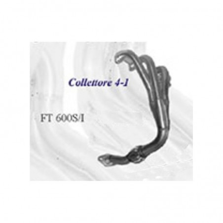 Collettore sportivo 4 in 1 fiat 600 seicento acciaio