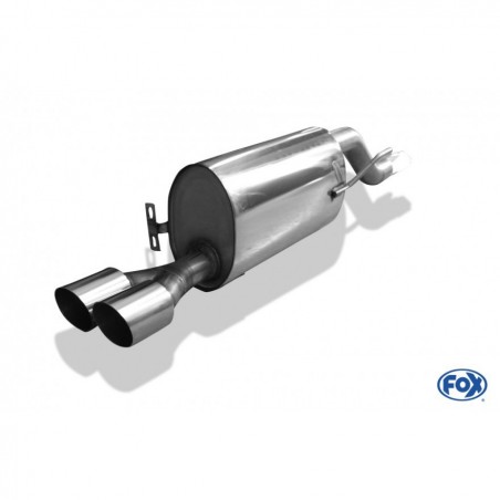 Scarico Sportivo Alfa Mito Fox Racing in acciaio 2x80mm