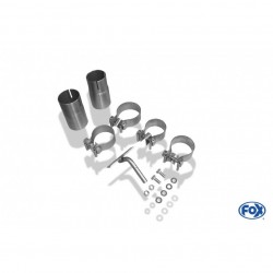 Scarico Sportivo Alfa Mito Fox Racing in acciaio 2x80mm