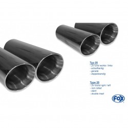 Scarico sportivo per bmw serie 4 f32 420d acciaio 4 uscite