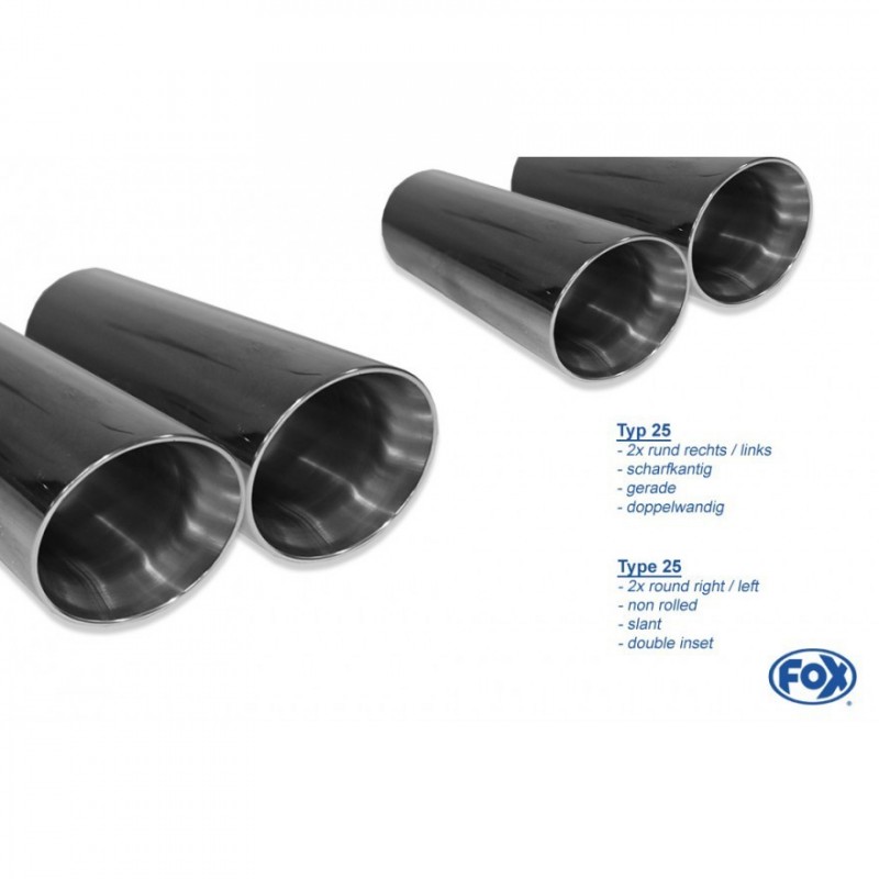 Scarico sportivo per bmw serie 4 f32 420d acciaio 4 uscite