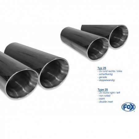 Scarico sportivo per bmw serie 4 f32 420d acciaio 4 uscite