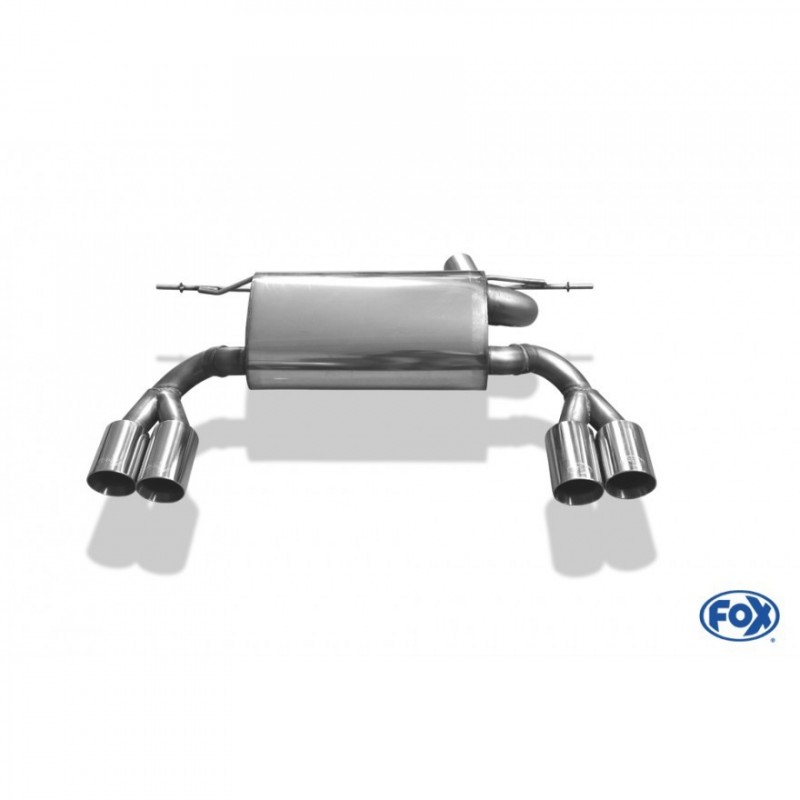 Scarico Sportivo bmw F30 F31 316d 318d 320d 2x80mm duplex acciaio
