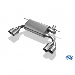 Scarico Sportivo bmw F30 F31 316d 318d 320d 2x80mm duplex acciaio