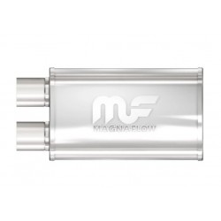 silenziatore sportivo 14210 doppia uscita 63.5mm in out