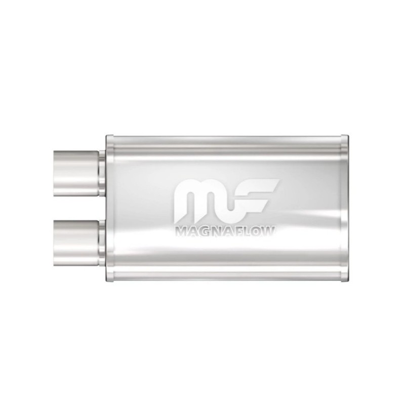 silenziatore sportivo 14210 doppia uscita 63.5mm in out