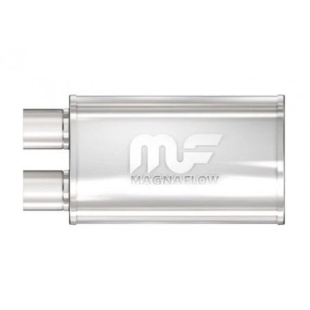 silenziatore sportivo 14210 doppia uscita 63.5mm in out