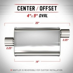 scarico universale magnaflow 11124 acciaio 51mm