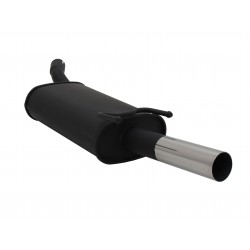 Scarico sportivo opel Tigra uscita singola da 60mm liscia