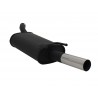 Scarico sportivo opel Tigra uscita singola da 60mm liscia
