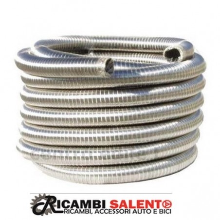 Tubo marmitta flessibile inox rinforzato diametro 30mm trecciato