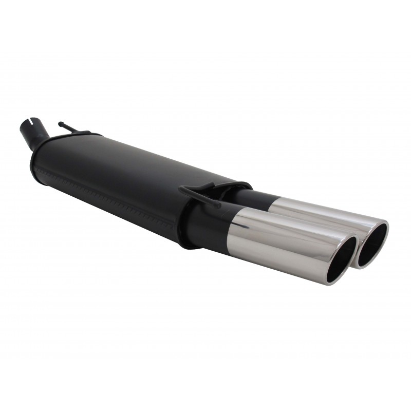 scarico sportivo golf 3 cabrio golf 4 doppio tondo 90 mm obliquo