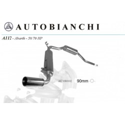 Scarico sportivo in acciaio per A112 Abarth 58hp / 70hp