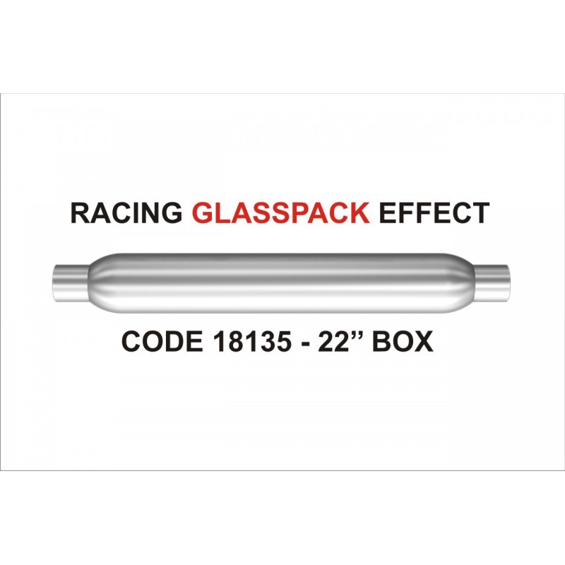 Scarico universale glasspack 18135 magnaflow acciaio 57mm 22'