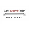 Scarico universale glasspack 18135 magnaflow acciaio 57mm 22'