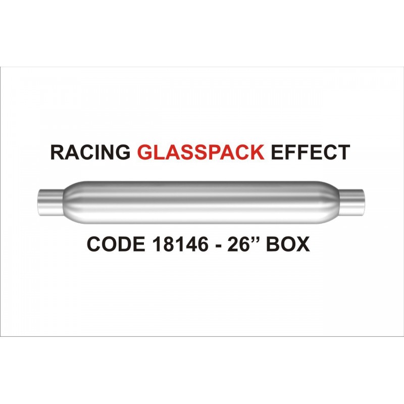 Scarico universale glasspack 18146 magnaflow acciaio 61mm 26'
