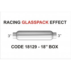 Scarico universale glasspack 18129 magnaflow acciaio 76mm 18'