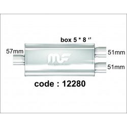scarico universale acciaio magnaflow 12280 cassa ovale 5 * 8''
