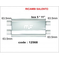 scarico universale sportivo magnaflow 12568 5*11'' - 2.5 + 2.5''