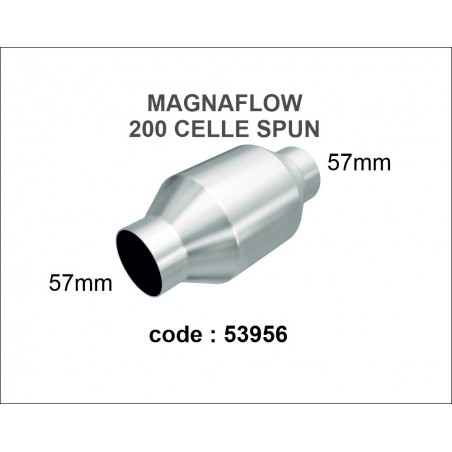 catalizzatore sportivo magnaflow 200 celle 53956 metal 57mm