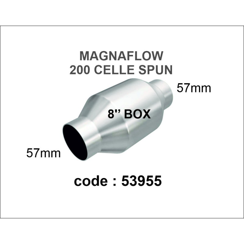 CATALIZZATORE SPORTIVO 200 CELLE 53955 MAGNAFLOW 57MM universale saldabile