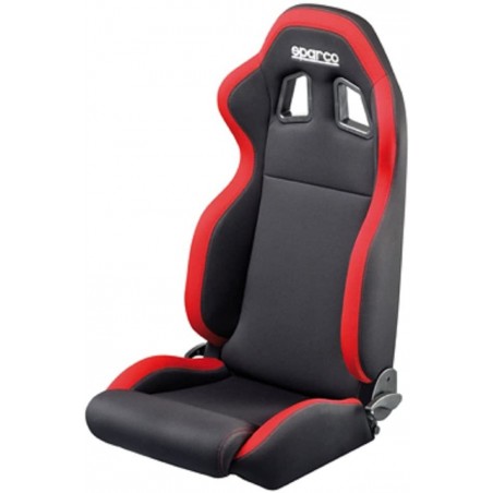 Sedile sparco R 100 microfibra regolabile nero/rosso 1 pz