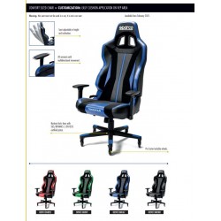 sedile sparco gaming trooper verde fluo/nero reclinabile