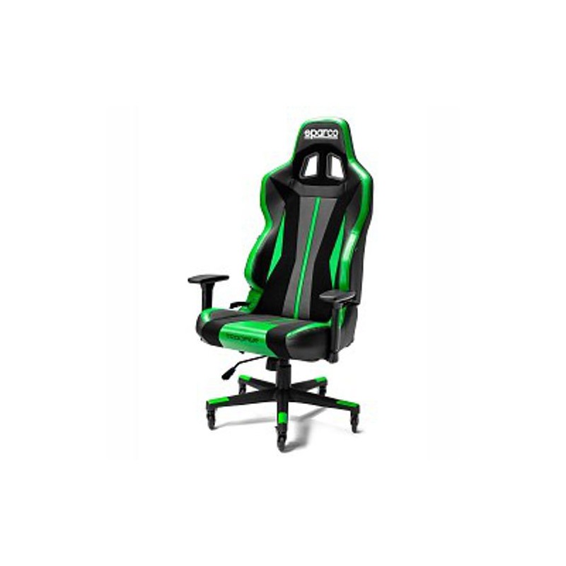 sedile sparco gaming trooper verde fluo/nero reclinabile