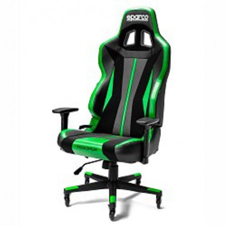 sedile sparco gaming trooper verde fluo/nero reclinabile