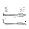catalizzatore specifico Honda Civic 1400 1600cc dal 2001