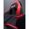 Sedile sparco R 100 microfibra regolabile nero/rosso 1 pz