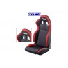Sedile sparco R 100 microfibra regolabile nero/rosso 1 pz