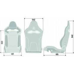 sedile sparco auto NDIS spr nero con scocca rigida sky microfibra