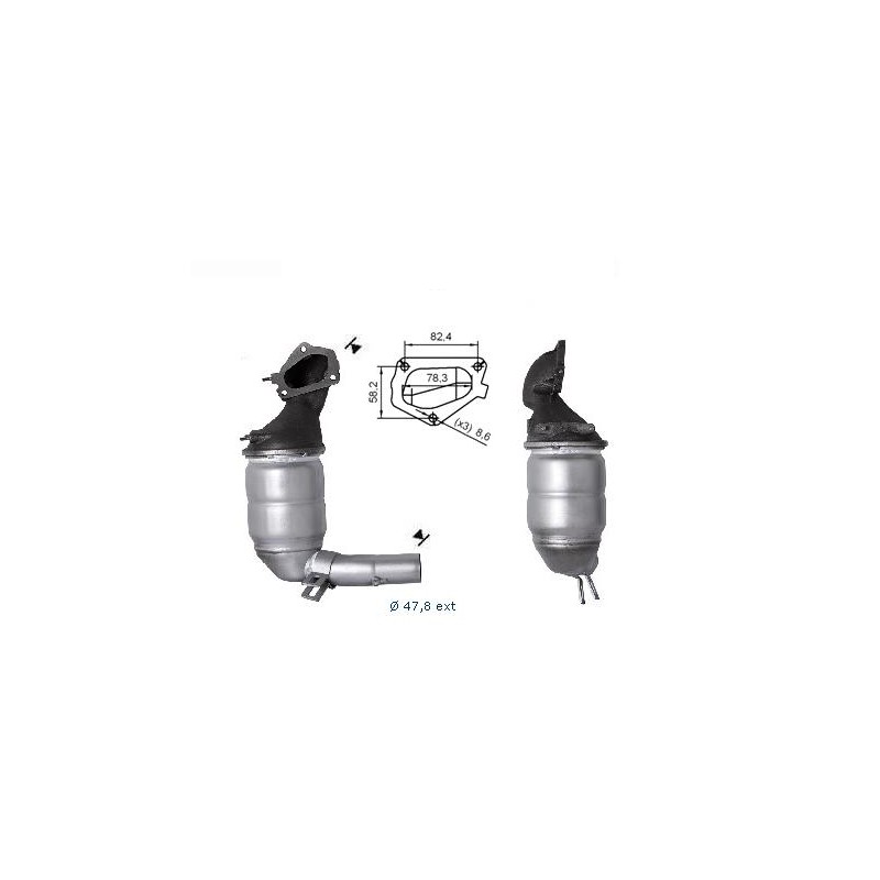 CATALIZZATORE MAGNAFLOW GRANDE PUNTO 1.3 MJTD 75CV