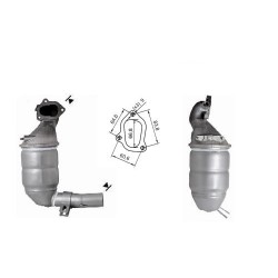 CATALIZZATORE FIAT GRANDE PUNTO 75CV MOTORE 199A2000