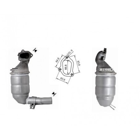 CATALIZZATORE FIAT GRANDE PUNTO 75CV MOTORE 199A2000