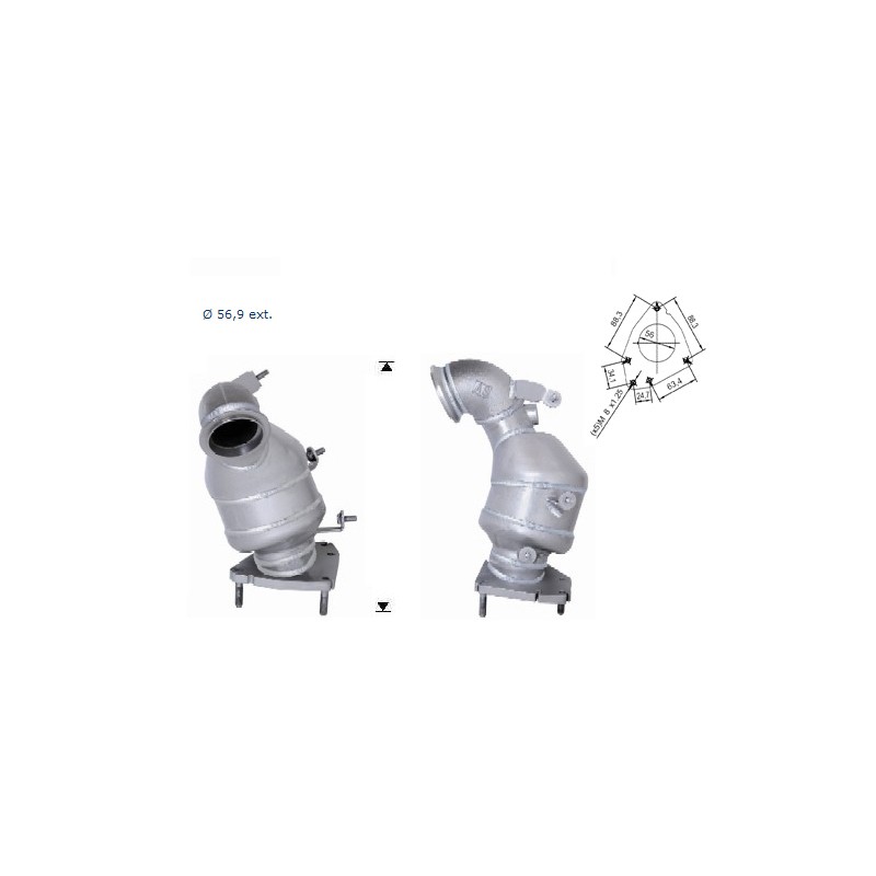 CATALIZZATORE FIAT GRANDE PUNTO MOTORI 1.9MJTD / 96KW 130CV